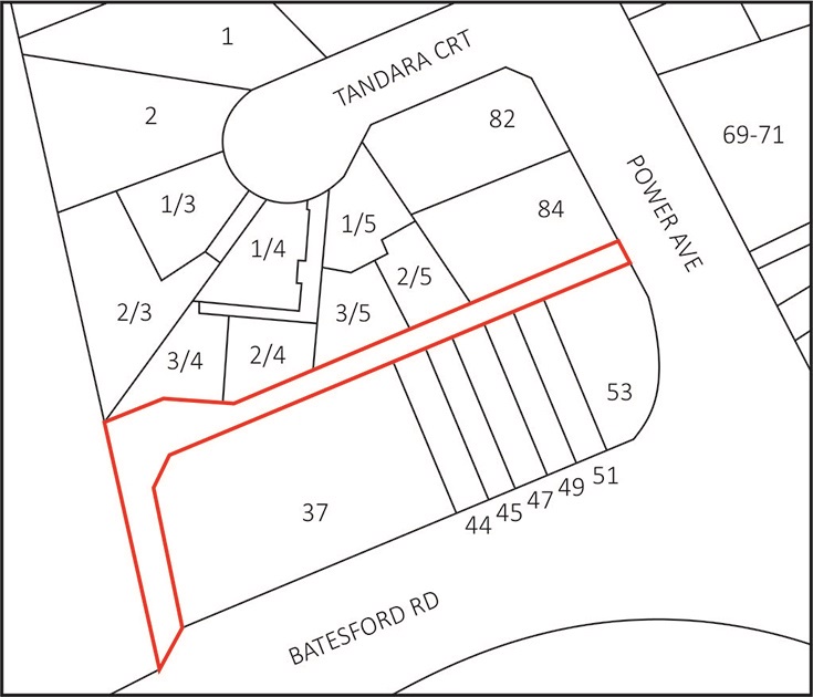 Tandara laneway plan