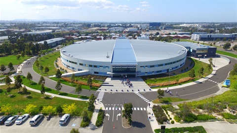 The Australian Synchrotron from above on the 2015 Open Day.JPG