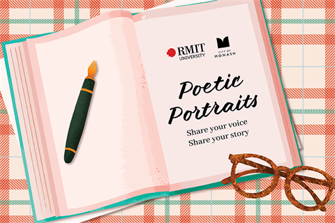 Poetic Portraits creative writing project banner