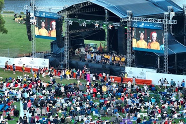 Monash Carols 2024 aerial view