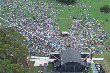 Monash Carols 2024 aerial view