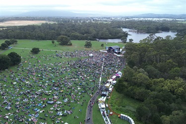 Monash Carols 2024 aerial view