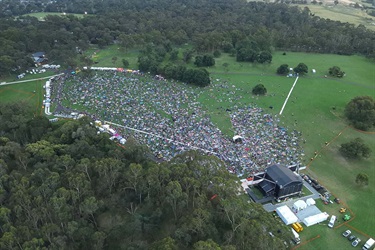 Monash Carols 2024 aerial view