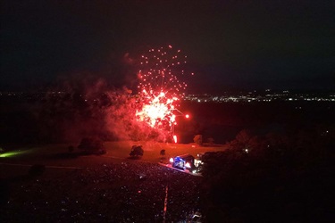 Monash Carols 2024 aerial view