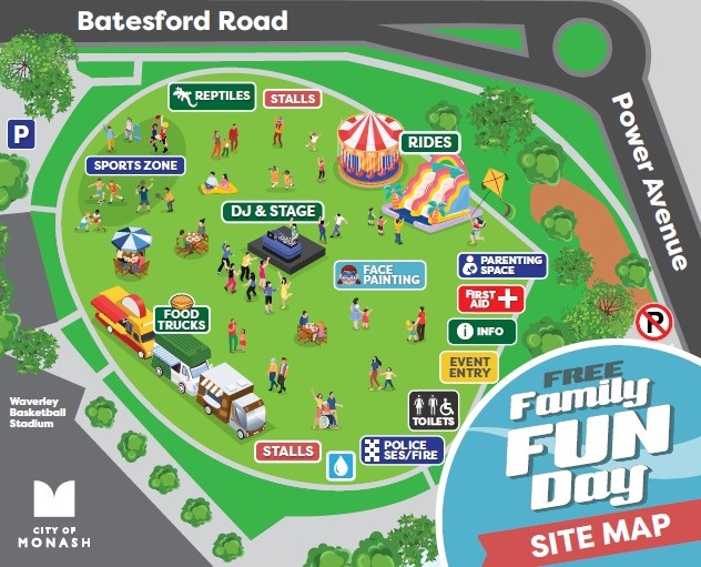 Family Fun Day November 2024 site map