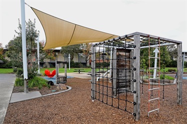 Carlson Reserve playspace sails, rocker and climbing