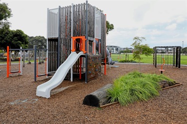 Carlson Reserve playspace play unit with slide