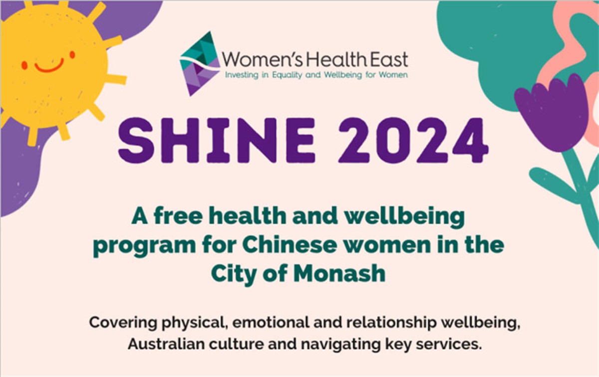 Shine 2024 - Women’s health program delivered in Mandarin | City of Monash