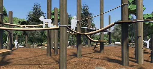 Valley Reserve sparc vision design - rope playground