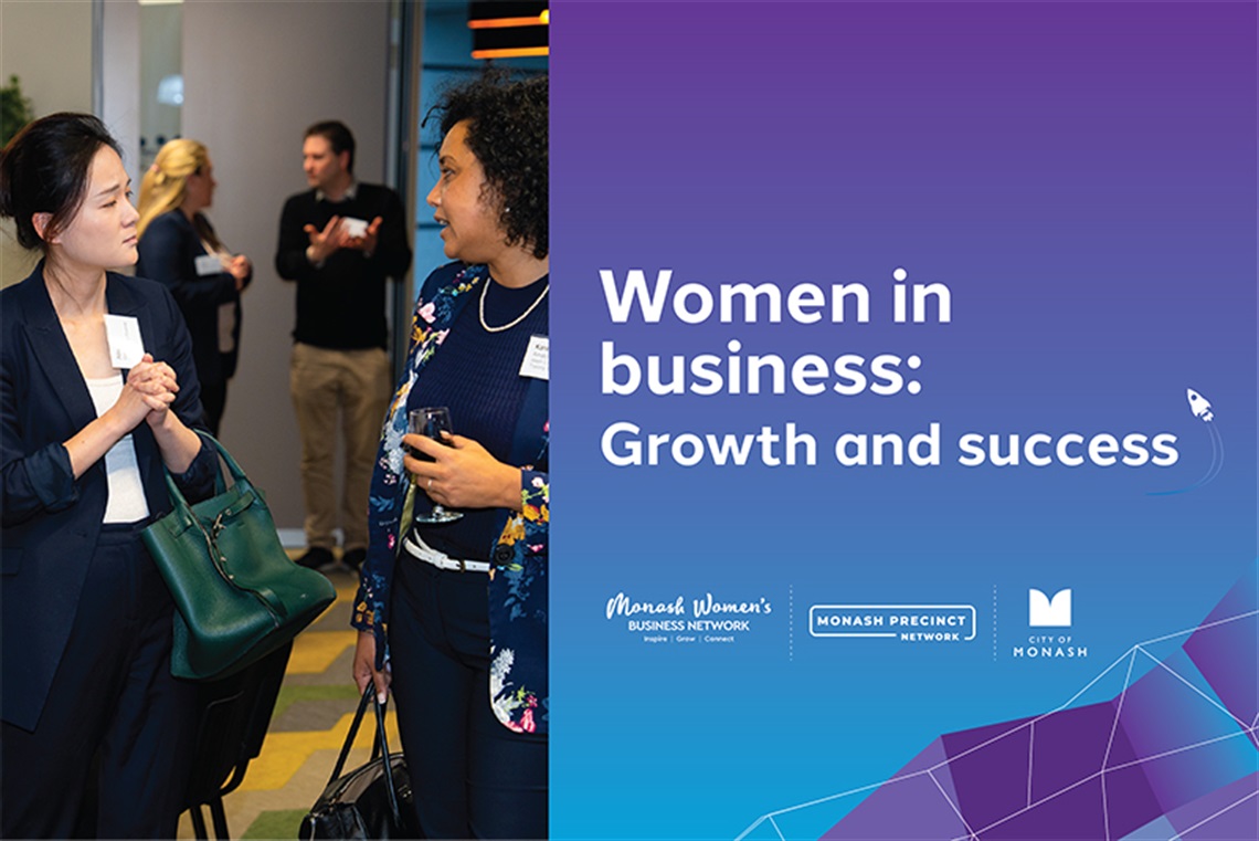 Start Up Invest and Grow in Monash event tile: Women in Business Growth and Success