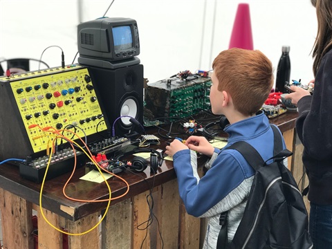 boy at Monash Mini Maker Faire 2019