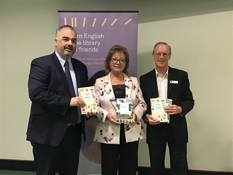 Consul-General of Chile visits Clayton Library