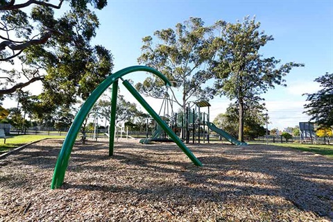 Meade Reserve's sporting precinct has a maintained turf wicket for the Clayton District Cricket Club, and is also home to the Clayton Football Club in winter.